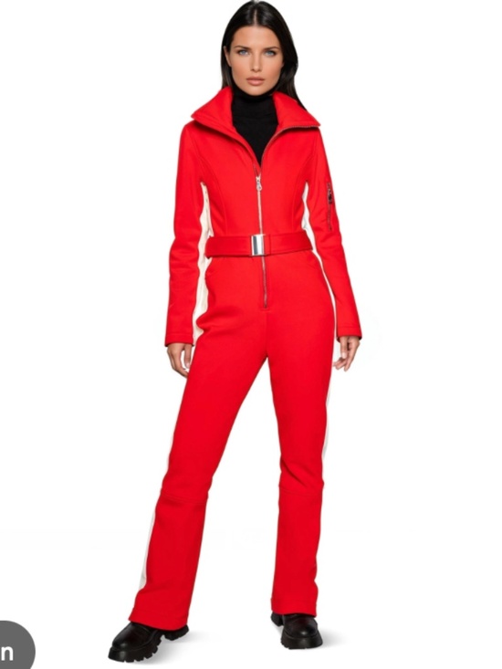 Slope Siren Pants - Slope Siren Small S red ski suit one piece ski